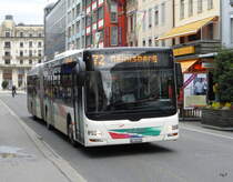 asm Seeland - MAN Lion`s City  Nr.46  BE  703519 unterwegs auf der Linie 72 in der Stadt Biel am 16.10.2014