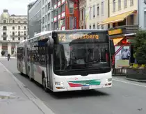 asm Seeland - MAN Lion`s City  Nr.46  BE  703519 unterwegs auf der Linie 72 in der Stadt Biel am 16.10.2014