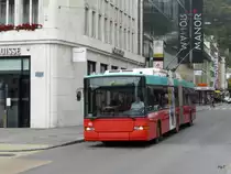 VB Biel - NAW Trolleybus Nr.85 unterwegs auf der Linie 1 in der Stadt Biel am 16.10.2014
