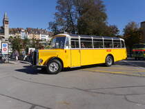Saurer L4C IIIa Lauber unterwegs in Bremgarten AG am 18.10.2014