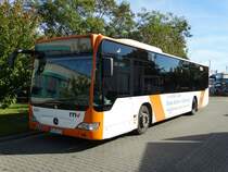 RNV Mercedes Benz Citaro C1 Facelift 6224 am 18.10.14 beim Tag der Offenen Tür im RNV Betriebshof Mannheim 