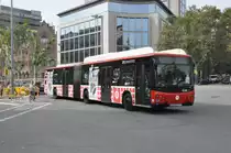 TMB, Barcelona. MAN/Castrosua CS40 City Versus A CNG (Nr.6316) in Jardinets de Grácia. (21.10.2014)
