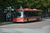 Scania OmniLink am Bahnhof Södertälje als Betriebsfahrt am 13.09.2014.