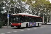 TMB, Barcelona. MAN/Castrosua CS40 City CNG (Nr.1320) in Avinguda Miramar-Estació del Funicular. (22.10.2014)