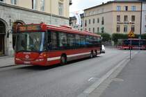 Scania OmniLink mit dem Kennzeichen CHZ 600 auf der Linie 780X nach Nykvarn. Aufgenommen am 13.09.2014. in Södertälje.