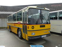 Ex PTT - Oldtimer FBW auf einem Parkplatz eines Einkauf Center in Bern Brünnen am 25.10.2014