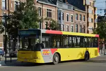 . VDL Jonkheere steht am 18.10.2014 in Lüttich Guillemins nahe dem Bahnhof.