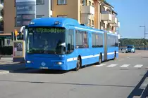 WZE 982 (Volvo 8500) auf der Linie 670 nach Stockholm. Aufgenommen am 13.09.2014 Vaxholm.