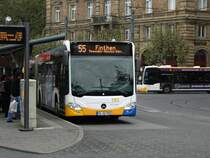 MVG Mercedes Benz Citaro C2 G 782 am 30.10.14 in Mainz Hbf auf der Linie 55