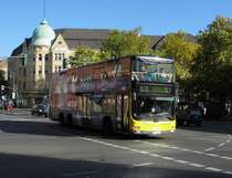 Man Lions City DD - BVG Wagen 3168 als M85 S Lichterfelde Süd, 19.10.14 am S+U Rathaus Steglitz
