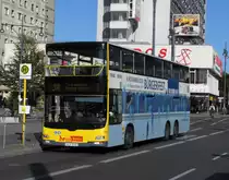 Man Lions City DD - BVG Wagen 3110 auf Linie 100 an der Endhaltestelle S+U Alexanderplatz/Memhardstr. am 19.10.14