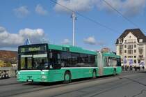 MAN Bus 786 auf der Linie 38 überquert die Mittlere Rheinrücke. Die Aufnahme stammt vom 06.11.2014.