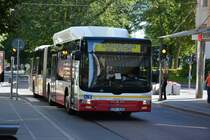 CPY 535 (MAN Lion's City CNG) am 15.09.2014 in der Innenstadt von Jönköping.