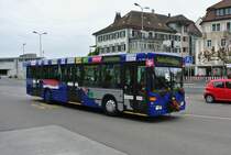 Samichlausbus der VZO, MB 405N Nr.39, beim Bahnhof Rapperswil, 12.11.2014.