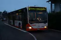 BSU: Mehrheitlich prägen die neusten MERCEDES CITARO das Bild des Busbetriebes Solothurn und Umgebung. Am frühen Morgen des 15. November 2014 konnte noch ein MERCEDES CITARO der ersten Generation in Biberist auf der Linie 6 fotografiert werden.
Foto: Walter Ruetsch 