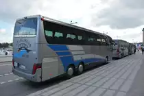 Setra S 416 HDH mit dem Kennzeichen BGY 713 am 16.09.2014 in Stockholm.