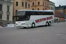 Neoplan Cityliner mit dem Kennzeichen XMS 065 am 16.09.2014 Slottsbacken Stockholm.