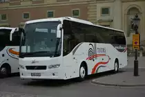 Aus Estland kommt dieser Volvo 9700 mit dem Kennzeichen 060 BJG. Aufgenommen am 16.09.2014 Slottskyrkan Stockholm.