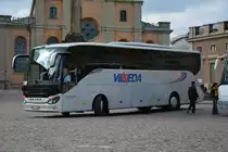 Setra S 515 HD am 16.09.2014 Slottskyrkan Stockholm. Kennzeichen: Littauen - GRV-515.