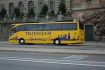 Am 16.09.2014 steht BXH 874 (Mercedes Benz Tourismo) in der Innenstadt von Stockholm.