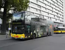 Man Lions City DD - BVG Wagen 3107 auf Linie 100 an der Endhaltestelle S+U Bahnhof Zoo am 21.10.14