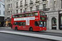 Metroline, London. Volvo/Plaxton President (Nr.VP545) in Regent Street. (14.11.2014)