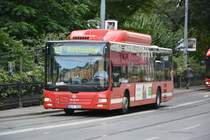 WES 900 (Man Lion's City CNG) aufgenommen am 16.09.2014 in der Innenstadt von Stockholm.