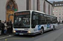 Mercedes Citaro der SWEG auf der Linie 55 bedient die Haltestelle Claraplatz. Doe Aufnahme stammt vom 19.11.2014.