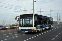 Mercedes Citaro der SWEG auf der Linie 16 fährt zum Zoll Weil Friedlingen. Die Aufnahme stammt vom 20.11.2014.