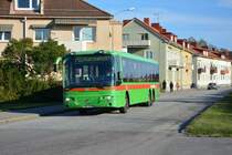 TNK 616 (Volvo 8500) auf der Linie 765 nach Katrineholm am 16.09.2014 Bahnhof Nyköping.