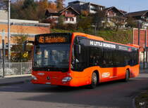 RBS - Mercedes Citaro Nr.10  BE  535310 unterwegs auf der Linie 46 bei der Haltestelle Boligen am 22.11.2014