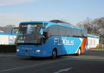 Ein MB Tourismo von Flixbus (Fa.Wagner-Tours) nach Heidelberg am Berliner ZOB, 23.11.14