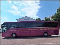Setra 416 GT-HD von Brauer Reisen aus Deutschland im Stadthafen Sassnitz am 05.08.2013