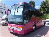 Setra 416 GT-HD von Brauer Reisen aus Deutschland im Stadthafen Sassnitz am 05.08.2013