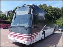 Dr�gm�ller-Volvo B12-600 von ReiseLeo aus Deutschland im Stadthafen Sassnitz am 05.08.2014