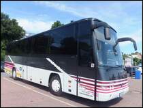 Dr�gm�ller-Volvo B12-600 von ReiseLeo aus Deutschland im Stadthafen Sassnitz am 05.08.2014