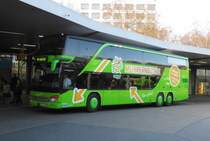 Ein Setra S 431 DT von Mein Fernbus (Fa.Albus München) auf Linie 6 nach Zürich am Berliner ZOB, 23.11.14