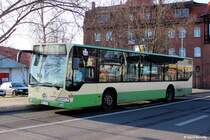 22.12.2014 der aktuell zweit-älteste Citaro I im Bestand der VBBr an der Potsdamer-Straße in Brandenburg an der Havel. 