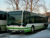 Pünktlich zum Feierabend abgestellt ist BRB-VK 24 am 29.11.2011. Ein Mercedes-Benz Citaro Ü der ersten Generation mit dem Baujahr 2001. Brandenburg, ehemaliger VGB-Betriebshof