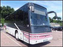 Dr�gm�ller-Volvo B12-600 von ReiseLeo aus Deutschland im Stadthafen Sassnitz am 05.08.2014