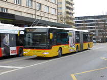 Postauto - Mercedes Citaro  BE  666803 unterwegs auf der Linie 74 in Biel am 30.11.2014