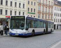 MB O 530 G, Wagen 515 der VGG auf Linie B nach Rauschwalde, am Demianiplatz 30.10.14