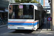 DSG 510 (Solaris Urbino 18 CNG) in der Innenstadt von Västerås. Aufgenommen am 17.09.2014.