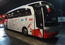 Mercedes Benz Travego, Heggli (bus de l'équipe nationale suisse de football), près de Berne novembre 2014