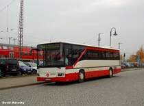 Oktober 2013 - am Angermünder Bahnhof stand dieser Mercedes-Benz Integro I.