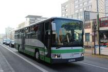 01.03.2014 - Brandenburg, St. Annen-Galerie. Schon nicht mehr im Bestand der VGBelzig ist dieser Mercedes-Integro I des Baujahres 2000 (2013 ausgemustert).