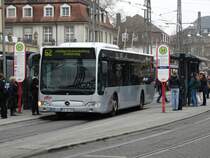 VBK Mercedes Benz Citaro C1 Facelift am 04.12.14 auf der Linie 62 in Karlsruhe