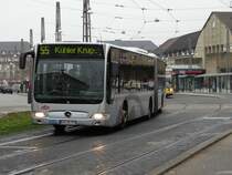 VBK Mercedes Benz Citaro C1 Facelift G am 04.12.14 in Karlsruhe auf der Linie 55