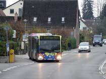 RNV Mercedes Benz Citaro C1 Facelift G (Wagen 8169) Kunstbus am 06.12.14 in Neckargemünd auf der Linie 35