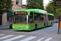 XWF 926 unterwegs in Eskilstuna Innenstadt am 17.09.2014. Aufgenommen wurde ein Volvo 8500 CNG.
